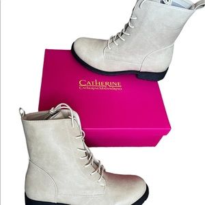 Catherine Malandrino Womens Shoes Combat Ankle Boots Size 7.5 NIB